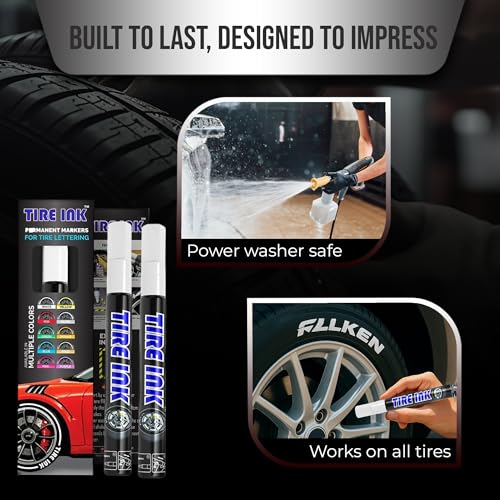image for Tire Ink Color Tire Paint Pen - Waterproof Permanent Paint pens for Ca