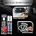 Tire Ink Color Tire Paint Pen - Waterproof Permanent Paint pens for Car Wheels Lettering | Car Wash Safe and Durable | Made in Japan (White, 1 Count (Pack of 2))