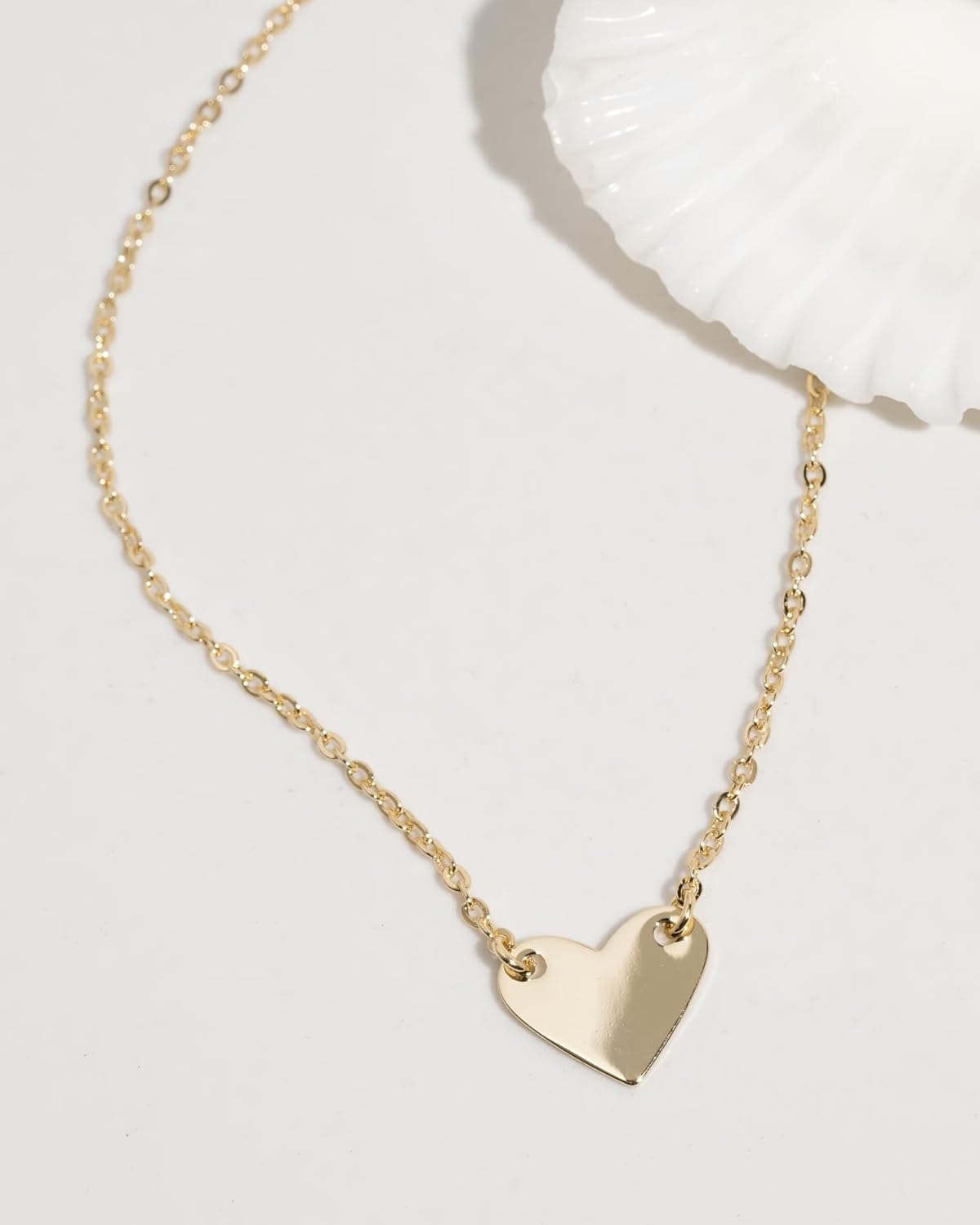 James Michelle Jewelry: Heart Choker Necklace for Women – 3-Year Color Guarantee – Waterproof, Non-Tarnish, Hypoallergenic, Gold PVD Coated – Perfect for Beach, Weddings, Gifts – Small - Large Sizes - Image 2