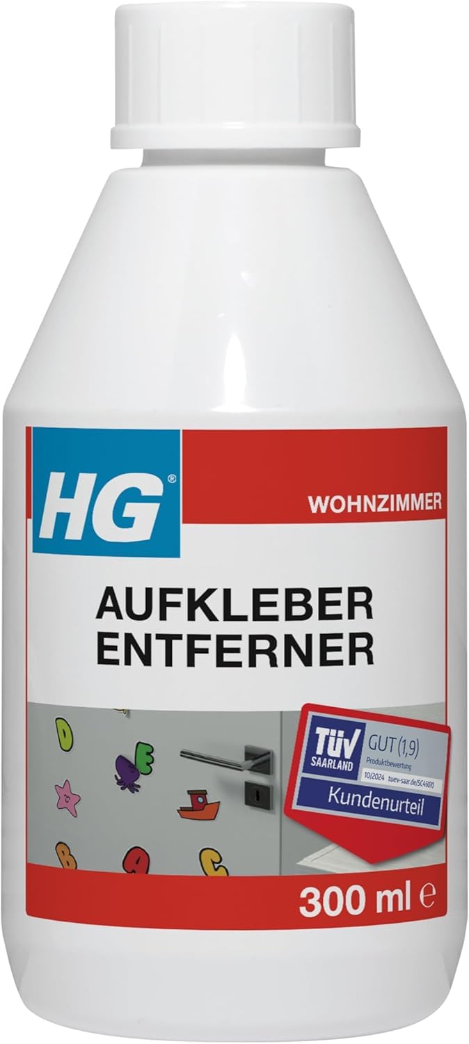 HG Aufkleber Entferner – Entfernt Klebereste, Etiketten & Aufkleber – 6er Set