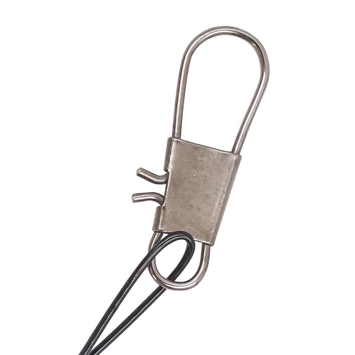 Alnicov 20 Cabezales de Pesca, Cabezal de línea de Acero Inoxidable antimordeduras, Cabezal de Pesca con Giro, Adecuado para Peces Depredadores de Agua Salada y Dulce, línea Principal Oculta