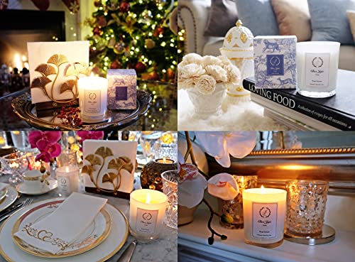 Chez Juju Natural Soy Wax Candle | Peony & Blush Suede | Luxurious Scented Candle Fragrance Aromatherapy | Clean Burning | Handcrafted | Plant-Based Vegan Eco Friendly | Pure Fine Essential Oils #TOP6