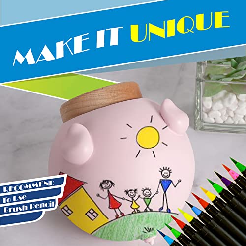 Girls Piggy Bank For Kids-Kids Ceramic Piggy Bank For Girls, Pink Piggy Banks For Girls,Kids Piggy Banks For Boys,Children Piggy Banks For Boys,Kids Money Banks For Kids,Piggy Bank Girls Pink #TOP3