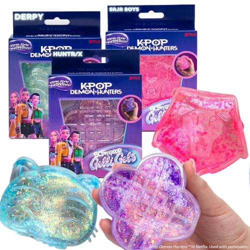 Image of Horizon Group USA Slimygloop Gelli Gels, Netflix Kpop Demon Hunters 3 Pack