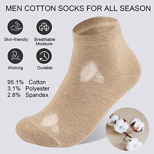 J-Box 10 Packs Mens Socks Cotton Low Cut Breathable Multipairs Running For Men Ankle Socks #TOP1