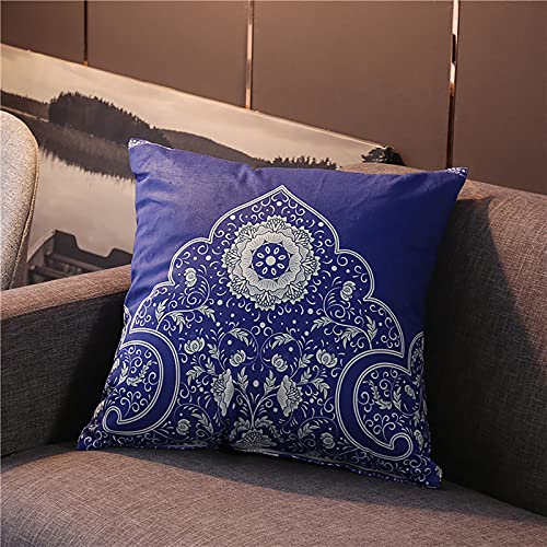 Dekorative Kissenbezug Mandala, 4er Set Zierkissenbezüge Weiches Bunt Boho Kissenhülle Sofa Büro Decor Auto Bohemien… – Bild 4