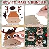 Colingmill 12 Pack Reindeer Stick Craft Kit Wooden Christmas Ornament Christmas Elk Arts and Craft Winter Ornaments for Xmas DIY Home Activities #2