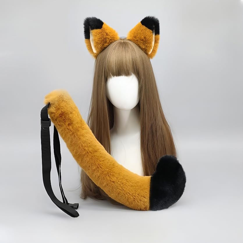Amazon.co.jp: [アヘガオ] きつね しっぽ 2点セット キツネ