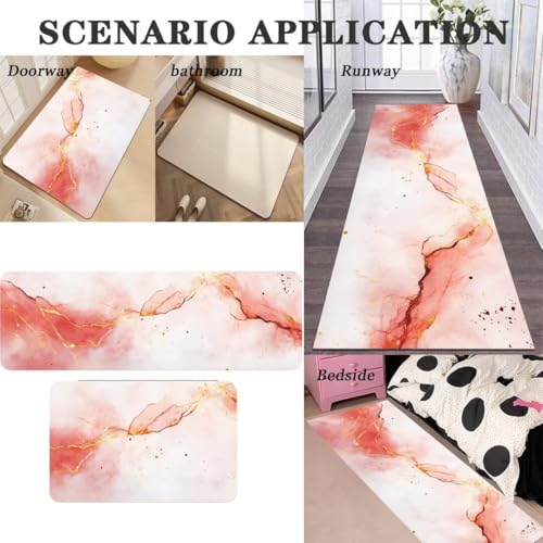 Alfombra cocina lavable y antideslizante de secado rápido, pack de 2 piezas Stone 3