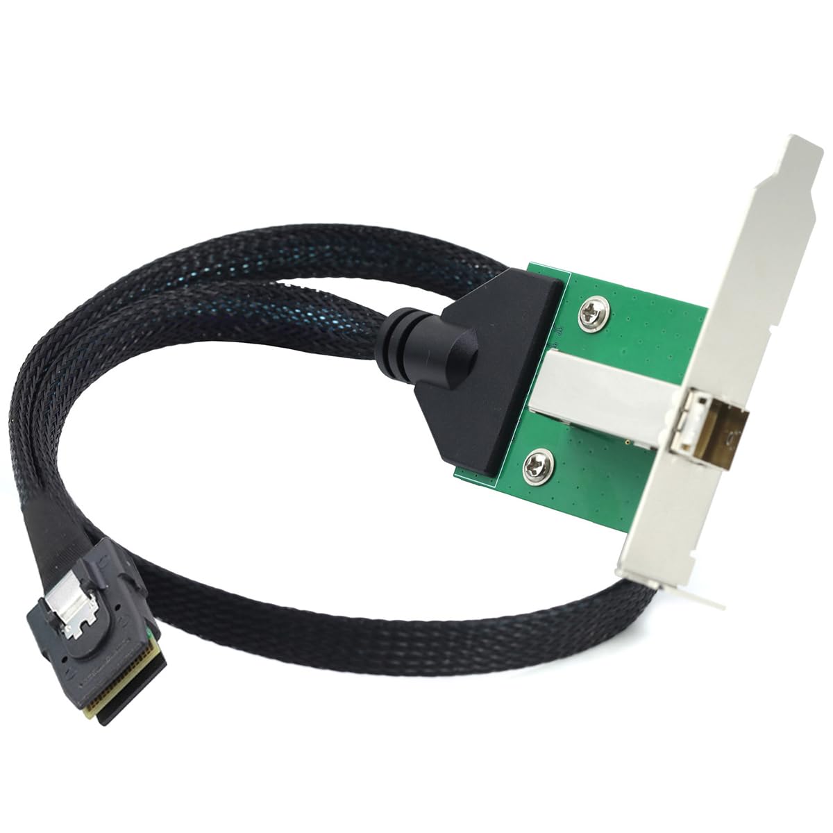 Cavo 12G Mini SAS HD SFF-8644 femmina a SFF-8087, cavo di trasferimento dati server ad alta velocità da 0,5 m, compatibile con controller RAID, espansione di archiviazione, workstation