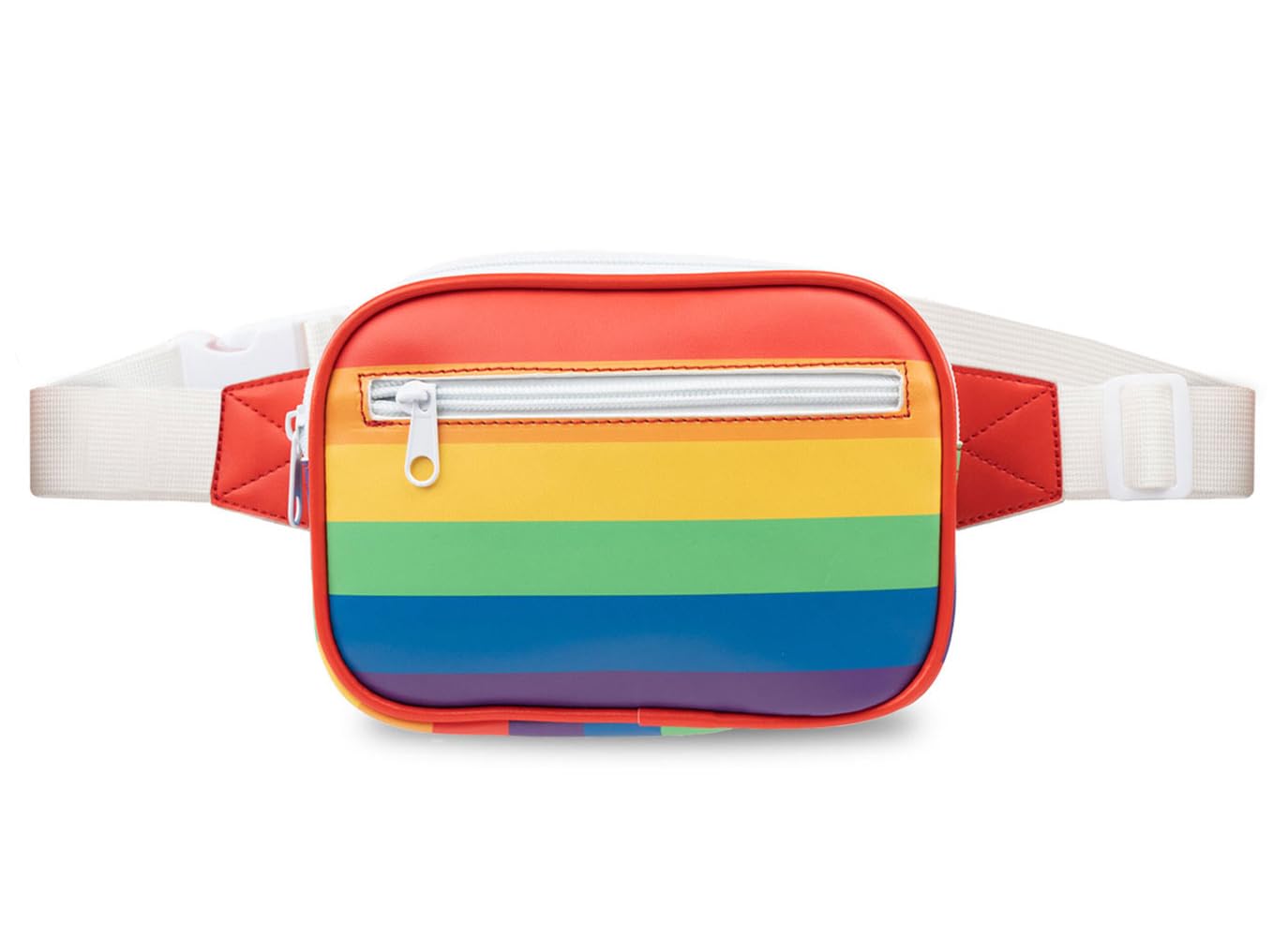 Tipsy Elves Rainbow Packed With Pride Fanny Pack - PRIDE Waist Pack - Flexible Adjustable Strap Waist Belt Multiple Zipper Pockets Store Phone Keys
