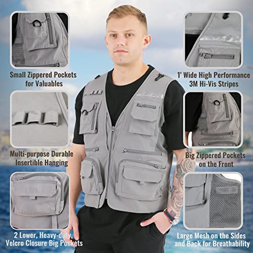 Image of BOTTLESTALK AFFORDABLE SUSTAINABILITY Cooling Vest for Men,SemiconductorHeating & Cooling Vest with Battery Packfor Outdoor