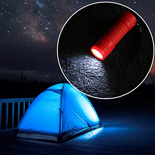 Whaply 30-Pack Small Mini Flashlight Set, 5 Colors, 9-Led Handheld Flashlight With Lanyard,90-Pack Aaa Battery Included For Kids/Night Reading/Party/Camping/Emergency/Hunting(30 Pack) #TOP7
