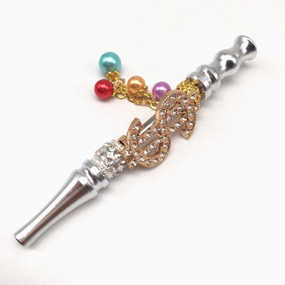 Glass Hookah Tips Removable Hookah Mouth Tips with Diamonds for Women Arabic Hookah Accessories Hookah Set with Everything