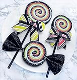 Faux Halloween Candy Corn Lollipops, Halloween Candy Wreath Attachments, Halloween Wreath Embellishments, Candy Corn Decorations Handmade (Reg size candy)