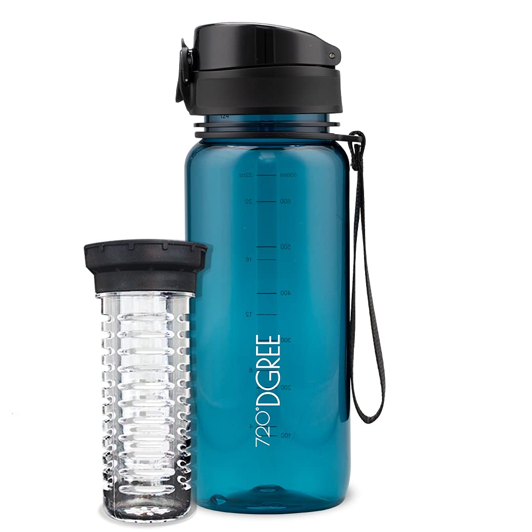 720°DGREE Botella Agua 1 Litro “uberBottle“ - Tamiz-Fruta, softTouch - Sin BPA, Prueba de Fugas, Reutilizable - Cantimplora, Water Bottle ideal para Deporte, Fitness, Gimnasio, Senderismo, Ciclismo — view 198