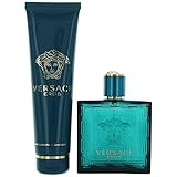 Versace Eros By Versace 2 Piece Gift Set-3.4 Oz Eau De Toilette Spray,5.o Oz Shower Gel For Men 3.4 oz, Combo 2