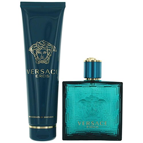 Versace Eros By Versace 2 Piece Gift Set-3.4 Oz Eau De Toilette Spray,5.o Oz Shower Gel For Men 3.4 oz, Combo 2