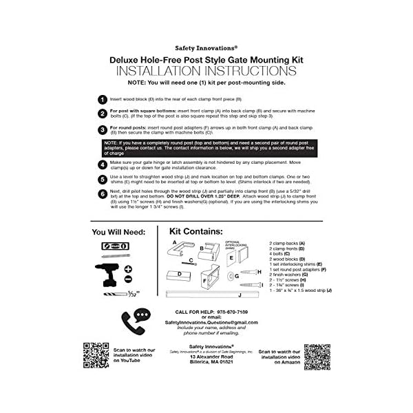 Stairway Baby Gate Mounting Kit Buy Online