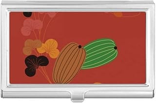 Painting Japanese Culture Pumpkin Business Card Holder Case Pocket Box Wallet
