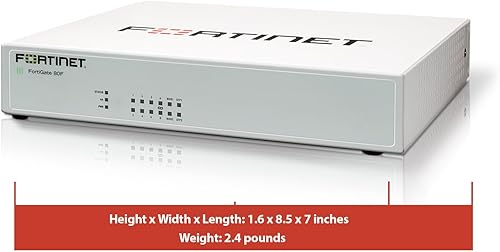 Miniatura 3 de FortiGate-80F Firewall - 8 puertos GE RJ45, 2 puertos WAN de medios compartidos RJ45SFP, WiFi integrado 6 (802.11ax) (solo dispositivo, sin