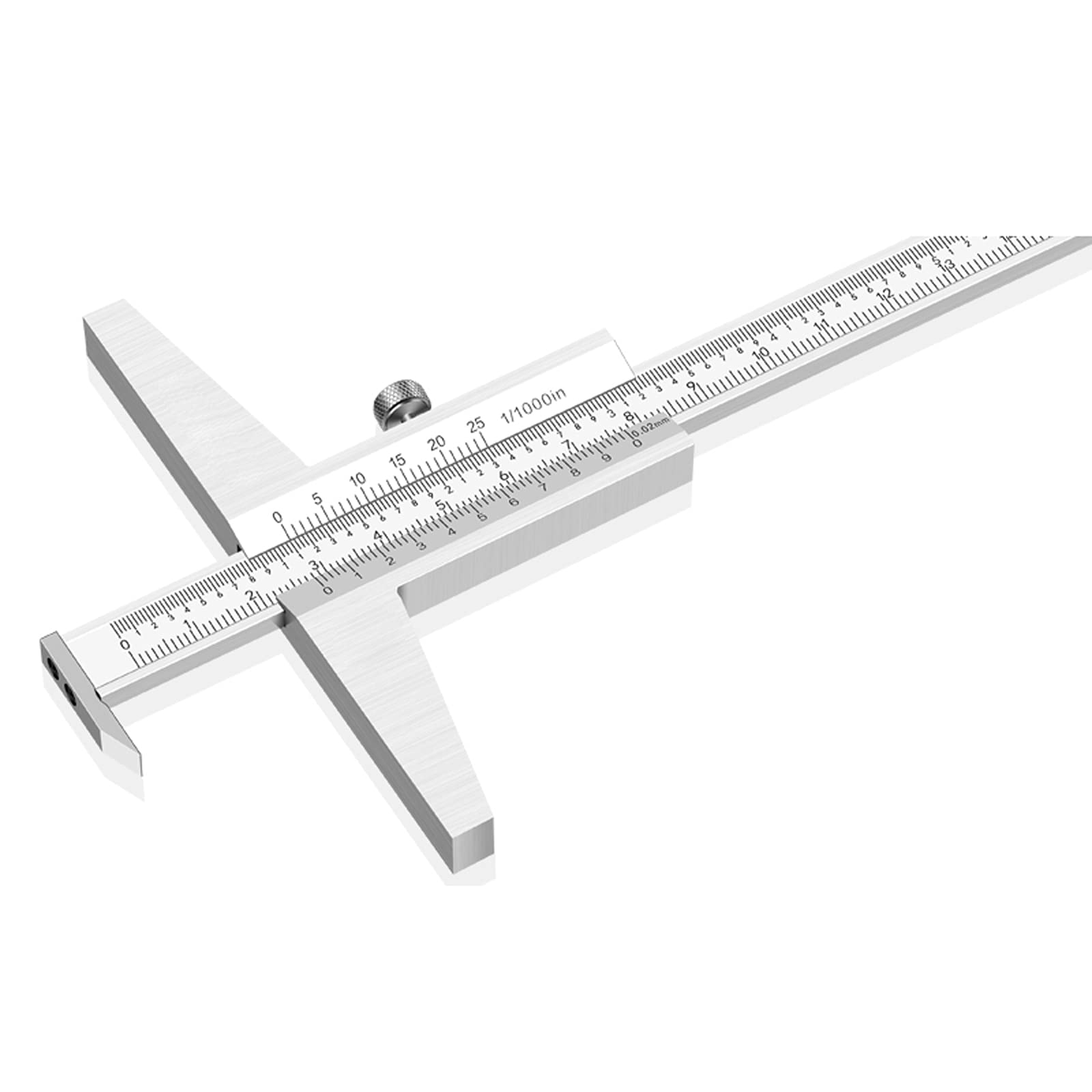 Calibro a Corsoio ad Alta Precisione in Metallo in Acciaio Inossidabile Righello di Misurazione di Precisione per Progettisti, Ingegneri e Meccanici(Size:0-200mm)