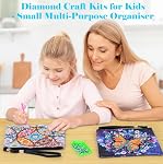 Girls Gifts for 8-12 Years Old, Diamond Art Kits for Kids Age 6 7 8 9 10, Diamond Painting Kits for Adults Kids, DIY Makeup Bag Crafts for Girls 10-12 Year Olds Birthday Gifts for Teen Girls