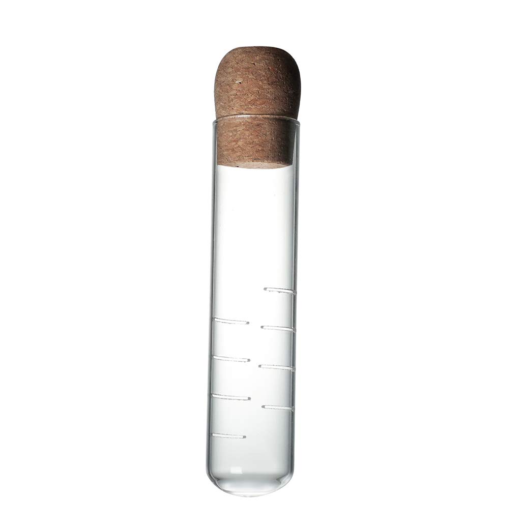 zhiwenCZW Cork Glass Bottle Transparent Tea Strainer Mini Empty Bottle Tea Infuser Tube Brewing Test Tube for Home Party Office