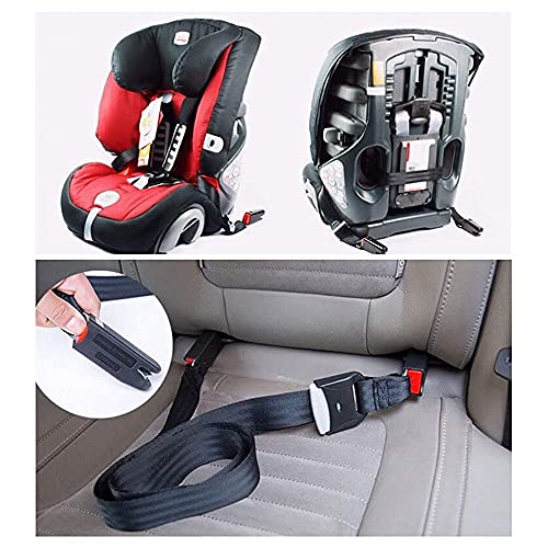 BOILING GLACIER Universal Car Seat Belt for Baby Car Seat, One-hand Operate Adjusting Buckle, ISOFIX Latch Connector, High Strength Polyester Ribbon with Strict Sewing, Securely Hold the Baby Car Seat