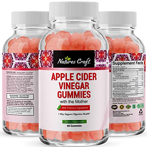 ACV Apple Cider Vinegar Gummies Natural Energy Supplement ACV with