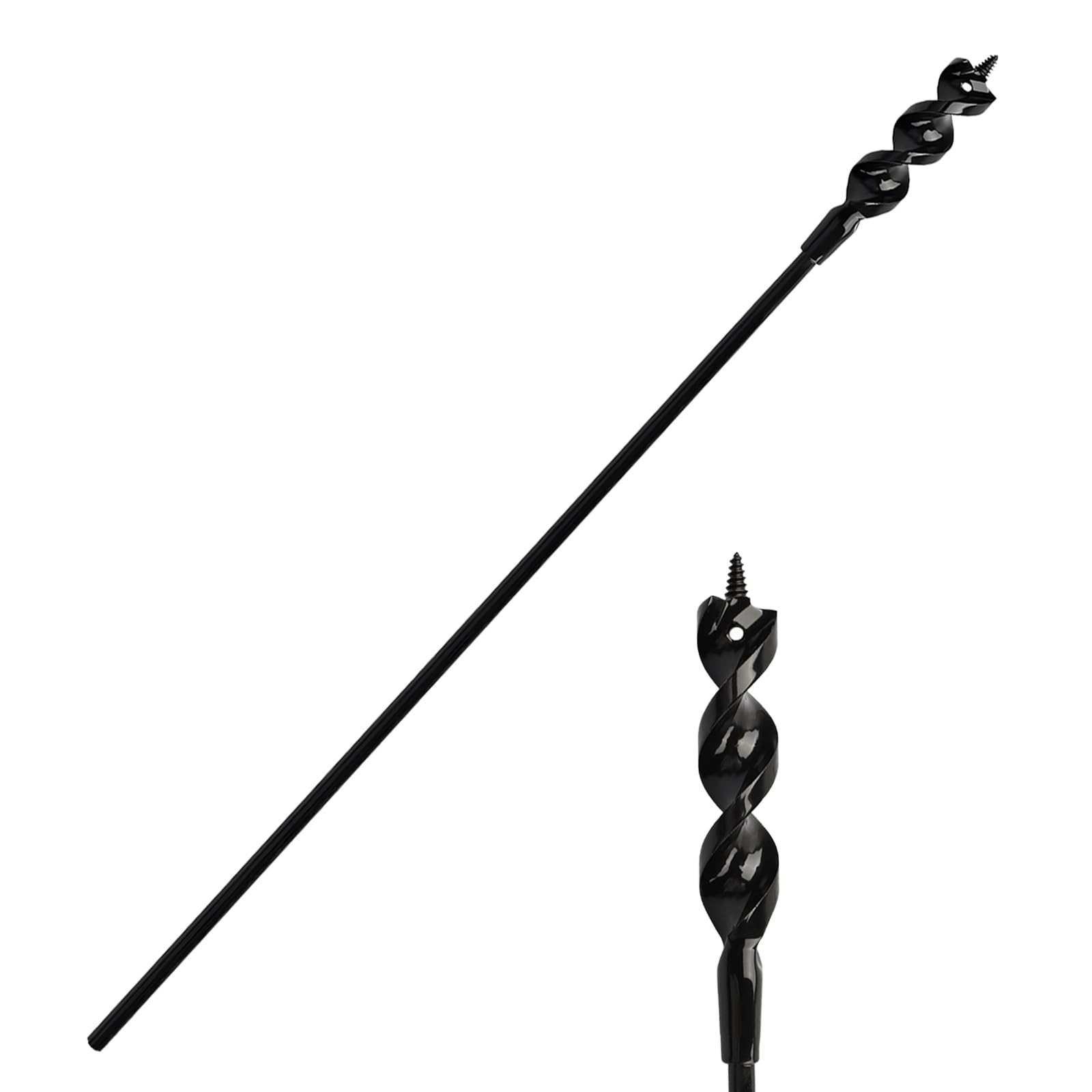 Flexible Installer Drill Bit for Pulling Wires Through Walls Ceilings and Sidewalks,36-Inch Long, 3/4-Inch Auger with a Fish Eye Hole and Screw Point,