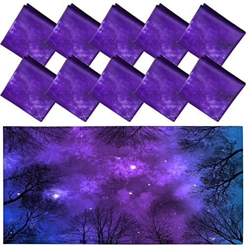 Funtery 10 Pack Magnetic Fluorescent Light Covers, 4 x 2 ft Ceiling Light Filters for LED & Fluorescent Fixtures, Classroom Decor, Teacher Supplies for School Home Office Decorations(Galaxy)