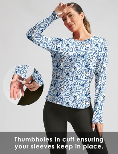 Image of Women's Sun Shirts UPF 50+ Long Sleeve UV Protection Shirt Lightweight Quick Dry Workout Hiking Tops for Women