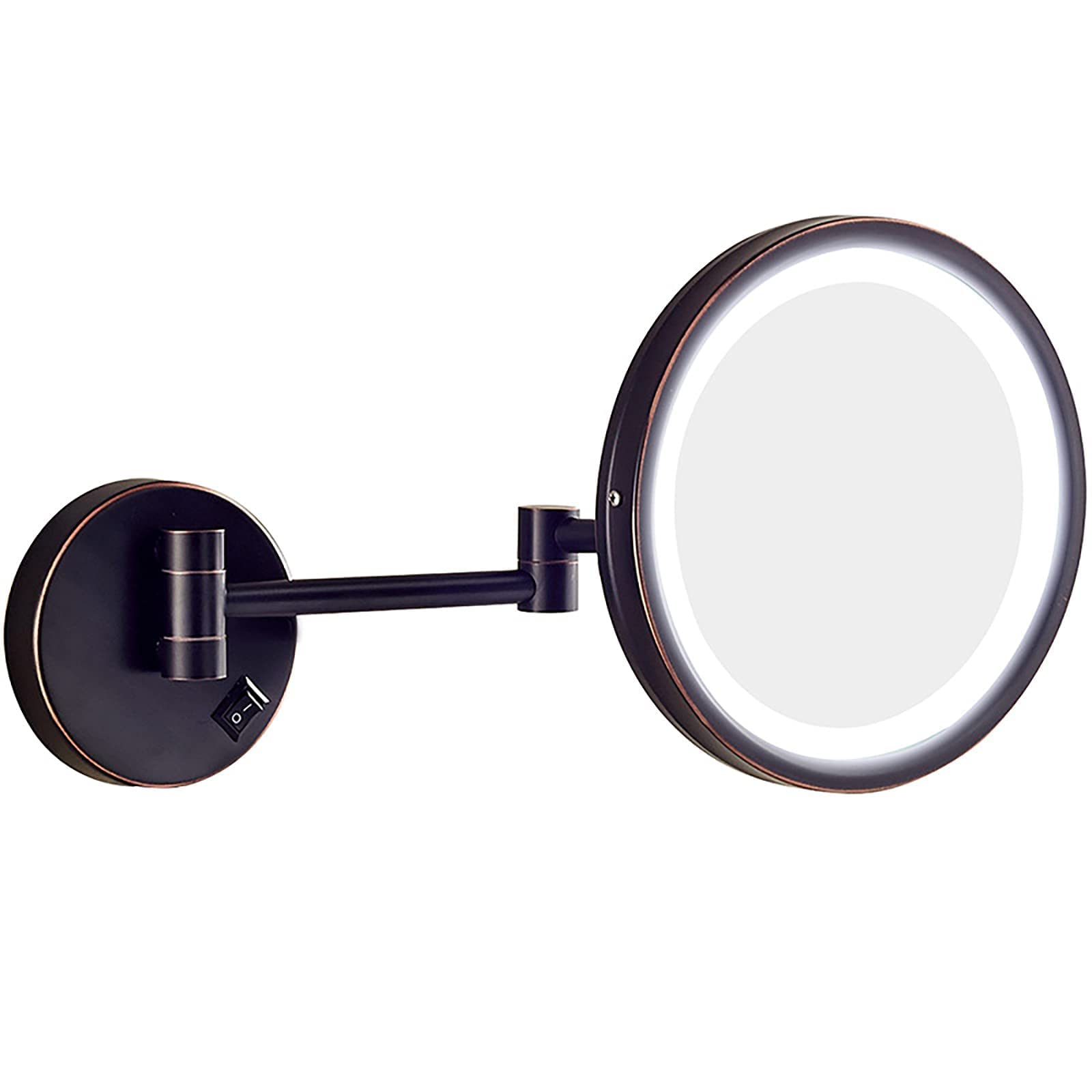 Miroir grossissement 3X mural et extensible pour un maquillage de précision