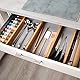 Kesper | Schubladentrenner 4er Pack, Material: Bambus, Maße: 45.5 x 1.5 x 6 cm, Farbe: Braun| 17074 13