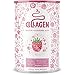 Produktbild Collagen mit Marine Elastin und Hyaluronsäure - Kollagen Hydrolysat Peptide Type I, II und III - Himbeere - 450g Collagen Pulver