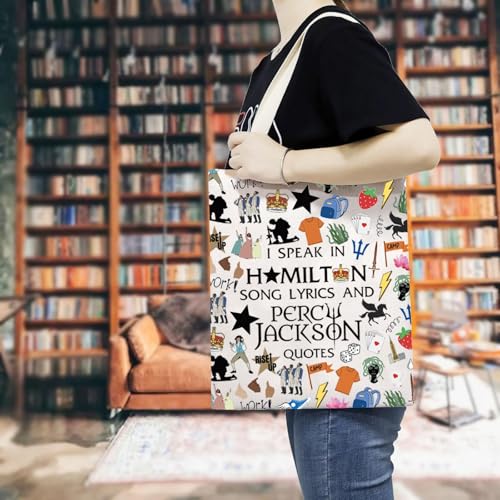 Image of TSOTMO Musical Merch Musical Tote Bag for Lovers PJO Gift Opera Theatre Gift (Speak Tote)