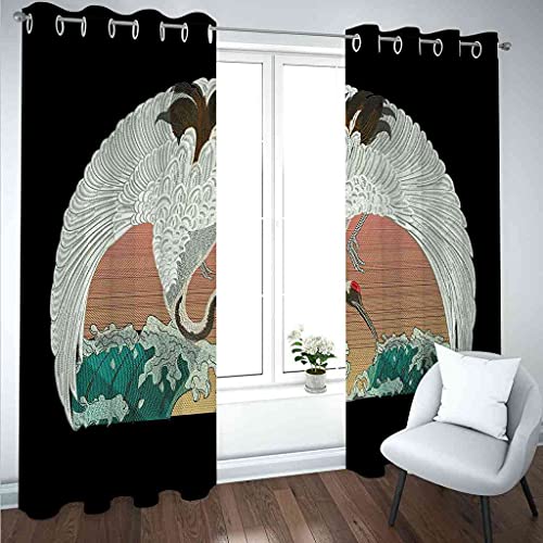 Rideau occultant imprimé oiseau pour une cuisine cocooning