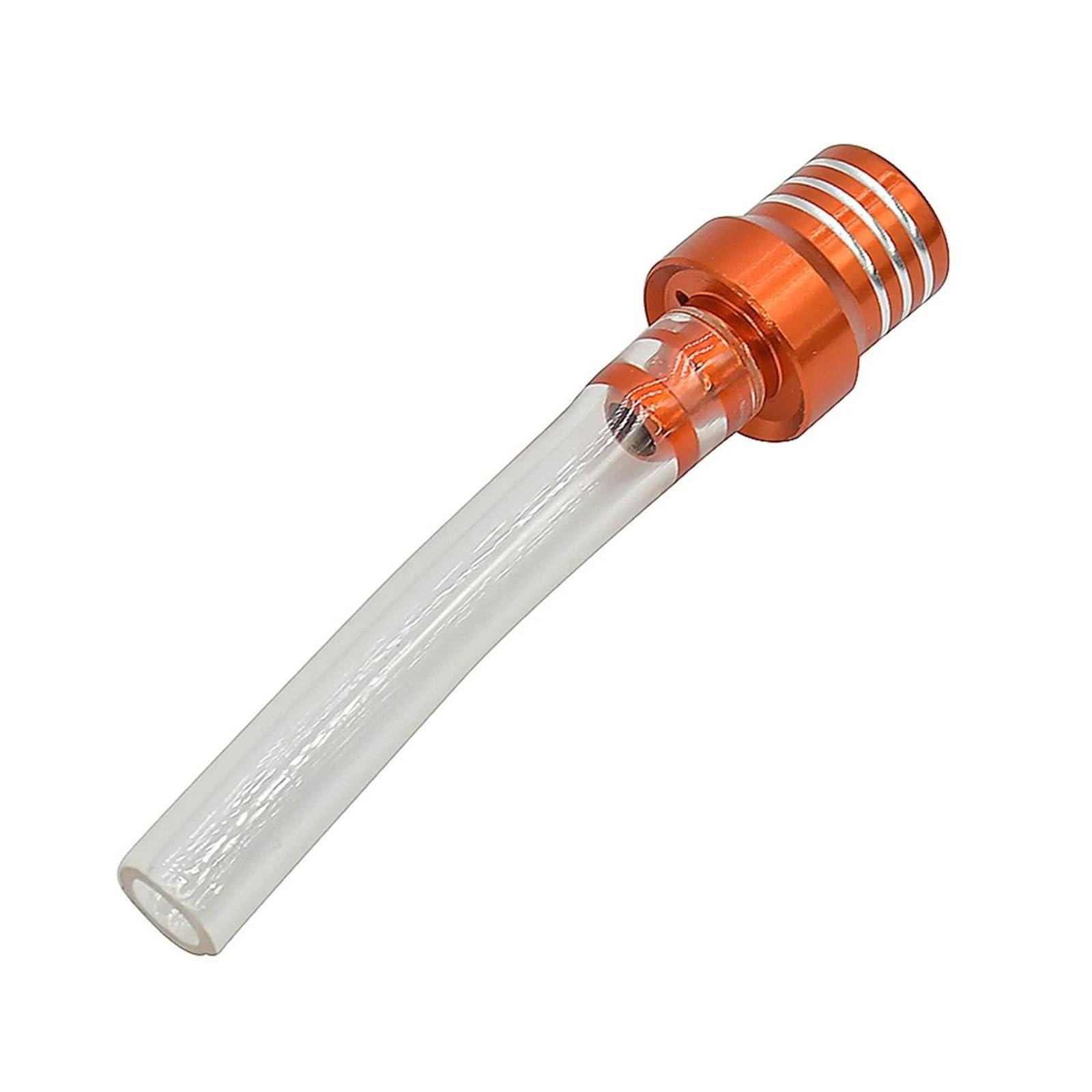 Universal Motorcycle G&AS Fuel Cap Valve Vent Breather Hose Tube for YAM&AHA Motocross ATV Quad Dirt Pit Bike(White Orange)