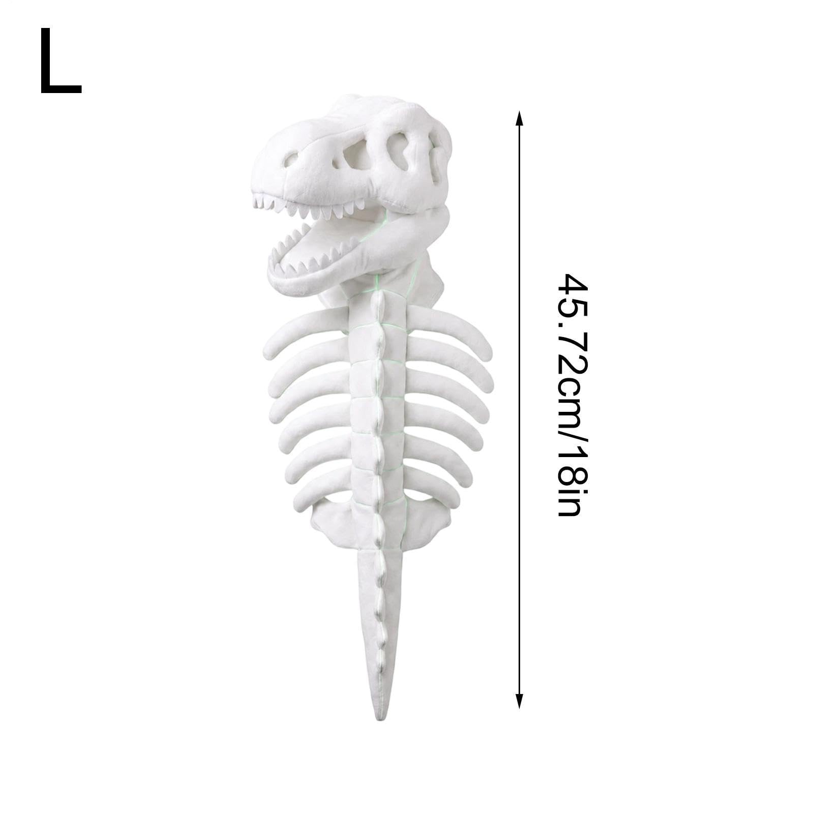 Kostium szkieletu dinozaura, zabawny, miękki pluszowy szkielet 3D, cosplay