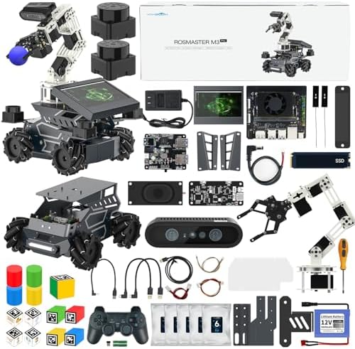 Yahboom ROS2 Robot Kit with Jetson Orin Nano 8GB Super Large AI M...