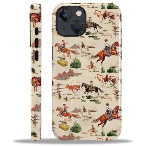 iPhone 14 Plus Case, Dual-Layer Shockproof, Western Cowboy