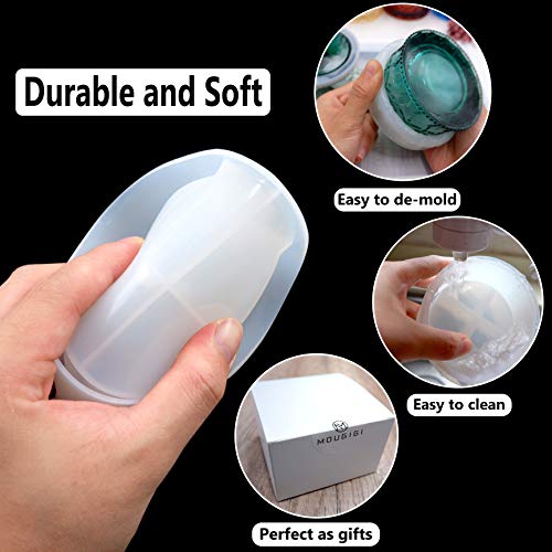 Mougigi Resin Box Mold, Crown Resin Jar Mold, Jewelry Box Molds For Resin, Storage Box Bottle Silicone Resin Molds For Diy Jewelry Container Resin Decoration. #TOP2
