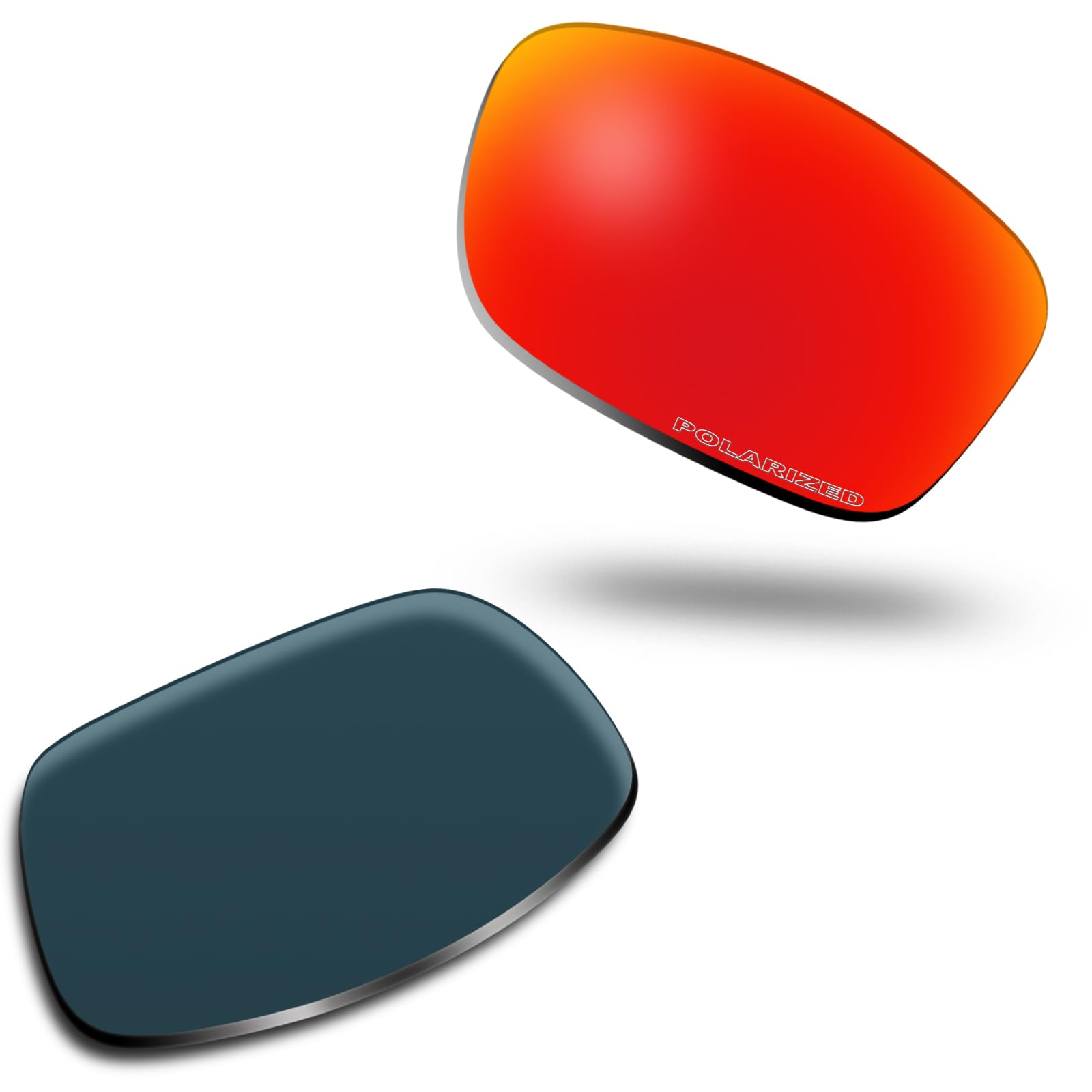 SOLODAD Replacement Lenses for Oakley Fives Squared OO9238 Sunglasses Polarized-Lava Red