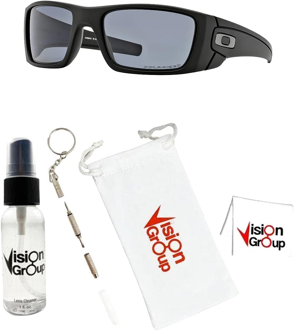Oakley OO9096 Fuel Cell Sunglasses+ Vision Group Accessories Bundle Matte Black/Grey Polarized (909605) image 2 of 6 B09883L62Y