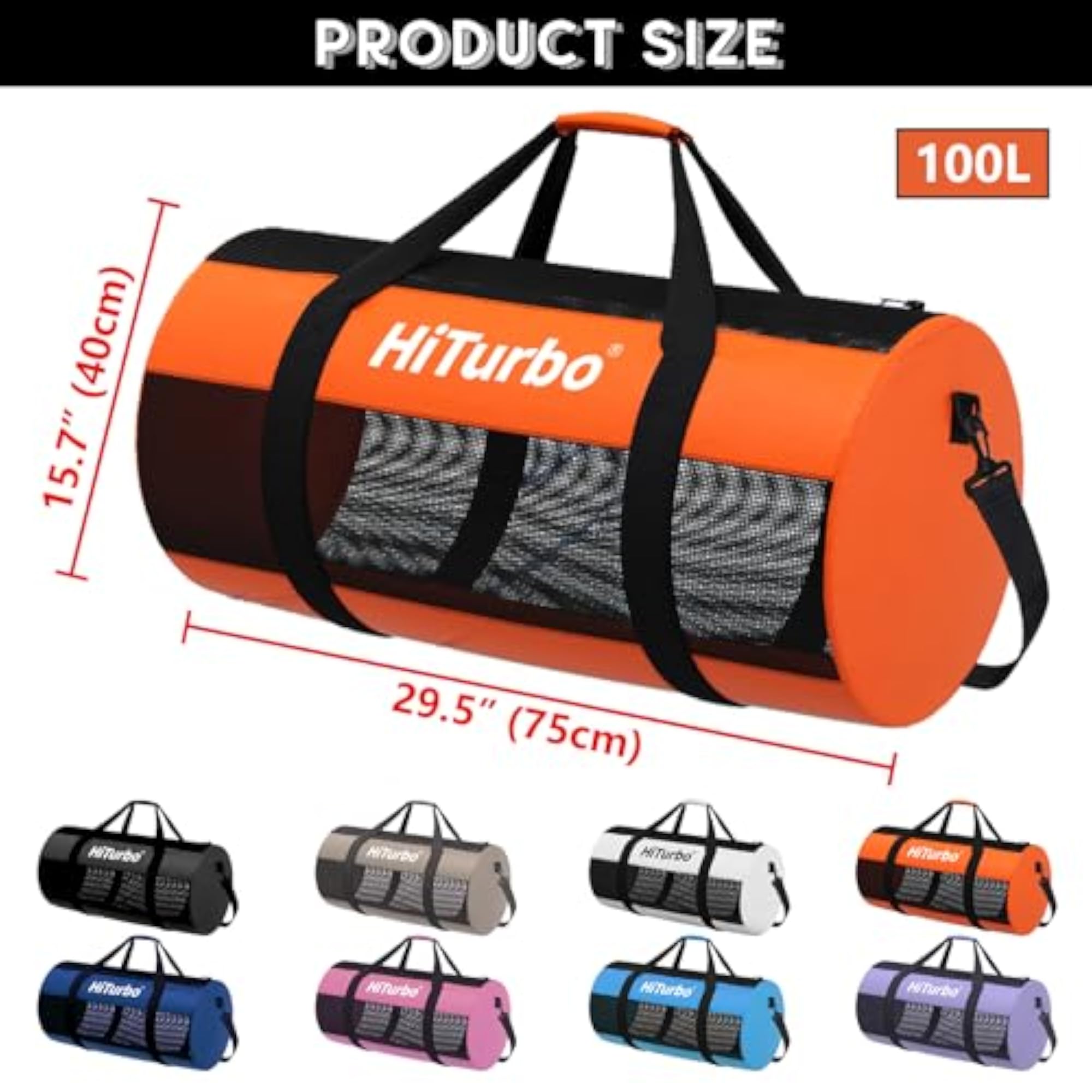 Mesh Duffel Bag for Scuba Diving