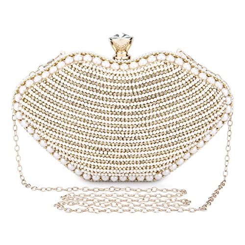 UBORSE Pochette Donna Cerimonia Pochette Oro Borsa...