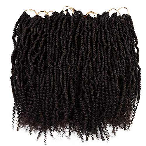 Spring Passion Twist Hair 6packs/lot Synthetic Crochet Braiding Hair 24 Strands/Pack Pre Stretched Ombre Braiding Hair Extensions For Women (4)