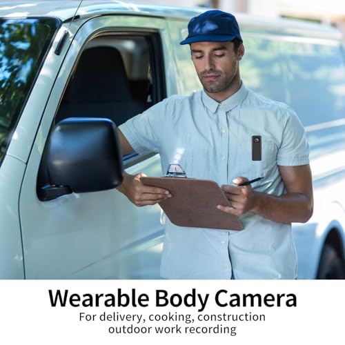 Image of Body Cam 4K HD Action Camera Mini Body Camera with 128GB Memory Card Motorcycle Dash Cam Wearable Camcorder for Daily Records Easy to Use with Back Clip Lightweight and Portable for Traveling Cycling