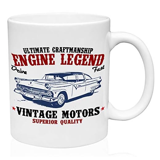 Ford Crown Victoria 1955 motor legend 325 ml keramik högkvalitativ kaffemugg